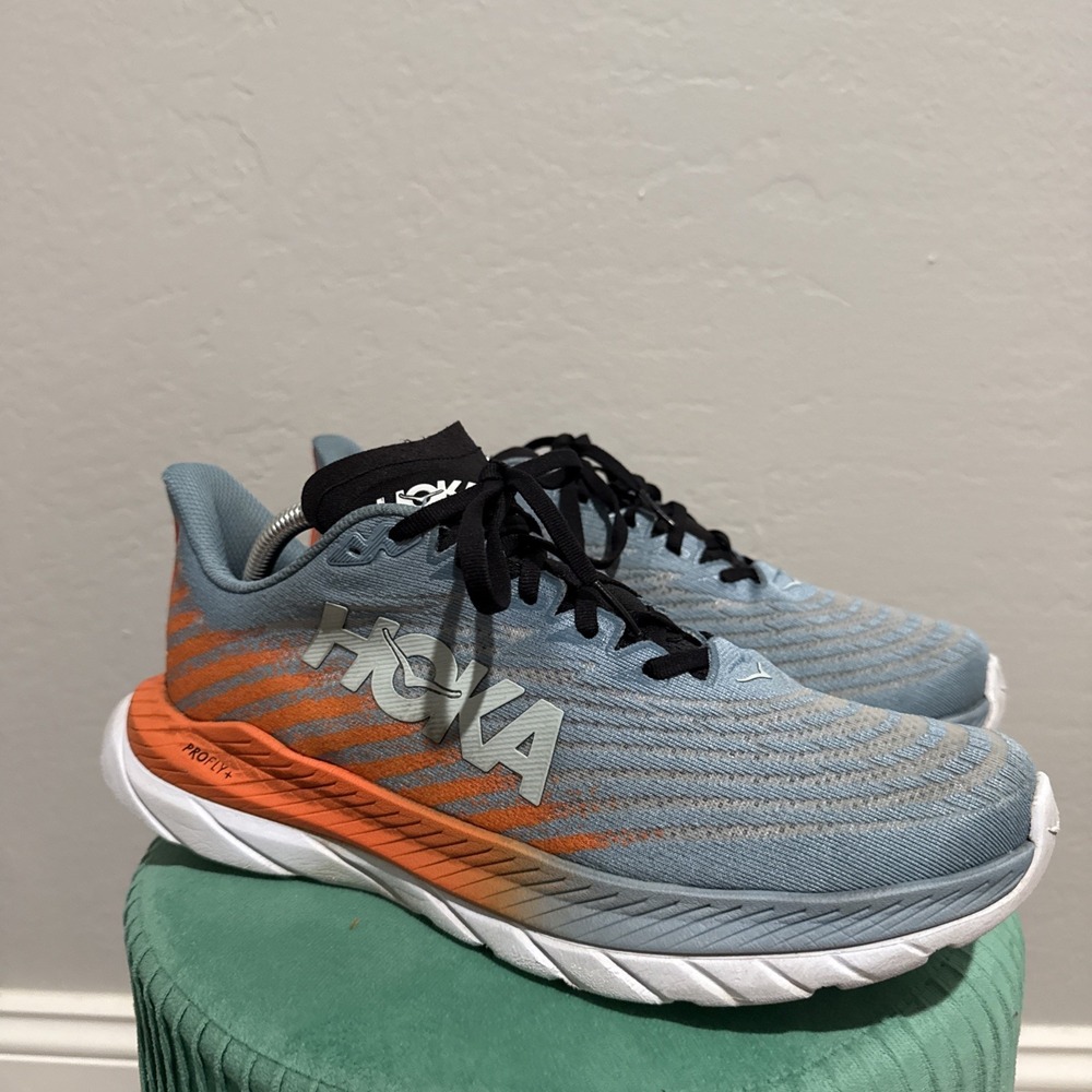 Hoka One One Mach 5 Road Running Shoes Mountain Spring Mens 10 D 1127893 MSPBL